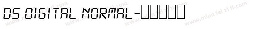 DS Digital Normal字体转换